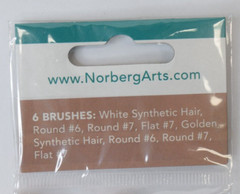6pk Small Various #6 #7 Paint Brush Pack Kit Set School Art Class – Lot of 10