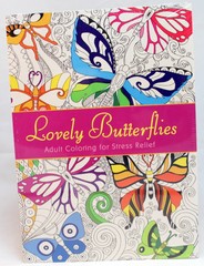 Oceanis Adult and Teen Coloring Book Lovely Butterflies Butterfly Insect Theme