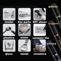 Liquid Chrome Mirror Marker Pens Waterproof Diy Paint Pen Craftwork Pen