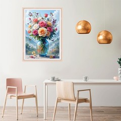 Rose Diamond Art Kits for Adults,Butterfly Round Full Drill 5D Diamond Painting