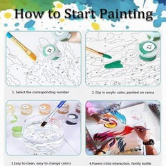 Landscape Paint by Numbers Kit for Adults Beginner,Easy Adult Paint by Number…