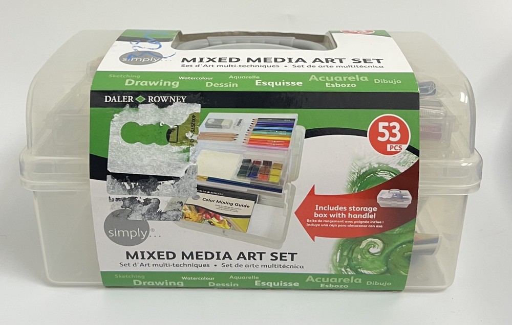Daler Rowney – Simply Mixed Media Art Set 53 pieces with Storage Box