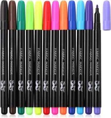 Fabric Markers Permanent Pen Set For Paint Clothing T-Shirt Textiles Shoes Paint
