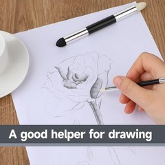 4pcs Artist Blending Sponge Pen Dual Tip Reusable Drawing Art Soft Oil