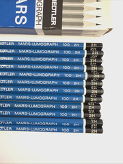 Staedtler Mars Lumograph 100 2H Pencils – One Dozen in Box