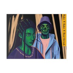 Wake N Bake N Heartbreak Matte Canvas, Stretched