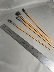 5 F.P.I. Inc 8020.244.0253 1/2” Flat Paint Brushes 11.5” Long