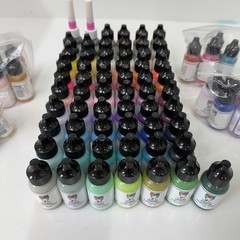 Dina Wakley Media Acrylic Paint 1oz, Assorted Colors New And Used Lot Of 91