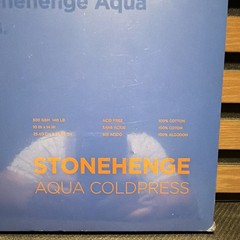 Legion Stonehenge Aqua Coldpress Watercolor Block 10x14in White 15 Sheets 100% …