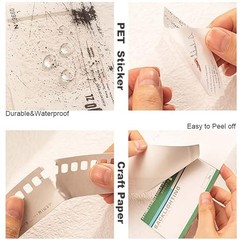 94PCS Film Scrapbook Paper Packs for Journaling Supplies, Washi Stickers