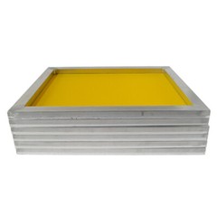 6 Pcs Screen Frames w Yellow 230 Mesh (100T) for Screen Printing Press 8″x10″
