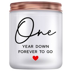 1 Year, 1th, One First Anniversary Large, YEAR DOWN FOREVER TO GO
