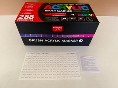 Guangna Acrylic Paint Markers, Brush Tip Acrylic Paint Pens, Quick-Drying…