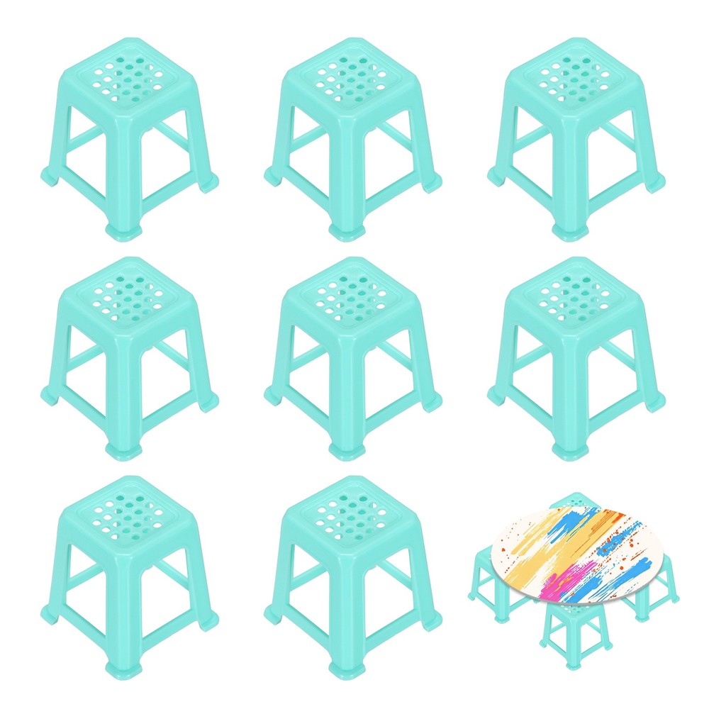 8Pcs Mini Canvas Stands for Painting, Small Canvas Stands, Blue
