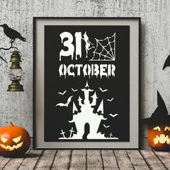 80 Pcs 3 x 3 Inch Halloween Stencils for Painting on Wood, Reusable Happy Pum…