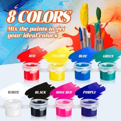 Mini Acrylic Paint Set,80pcs Acrylic Paint Strips for Kids Adults Art & Craft…