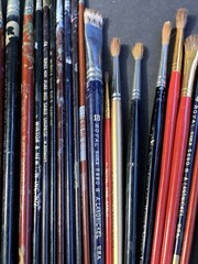 27 Vintage White / Sable Paint Brushes Sargent Simmons Winsor Newton Langnickel