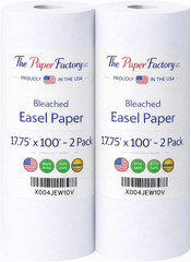 Durable Art Easel Paper Roll 17.75″ X 100 Feet 2 Pack for Kids Crafts, Drawing &