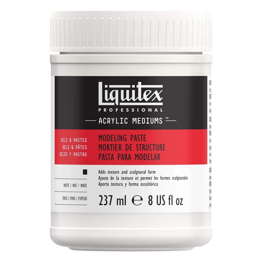 Liquitex Modeling Paste 8 Oz Marble Textured Gel Non Toxic Acrylic Medium