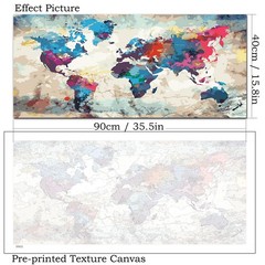 Paint by Number Kits for Adults on Canvas, Large Oil Acrylic Painting Kit