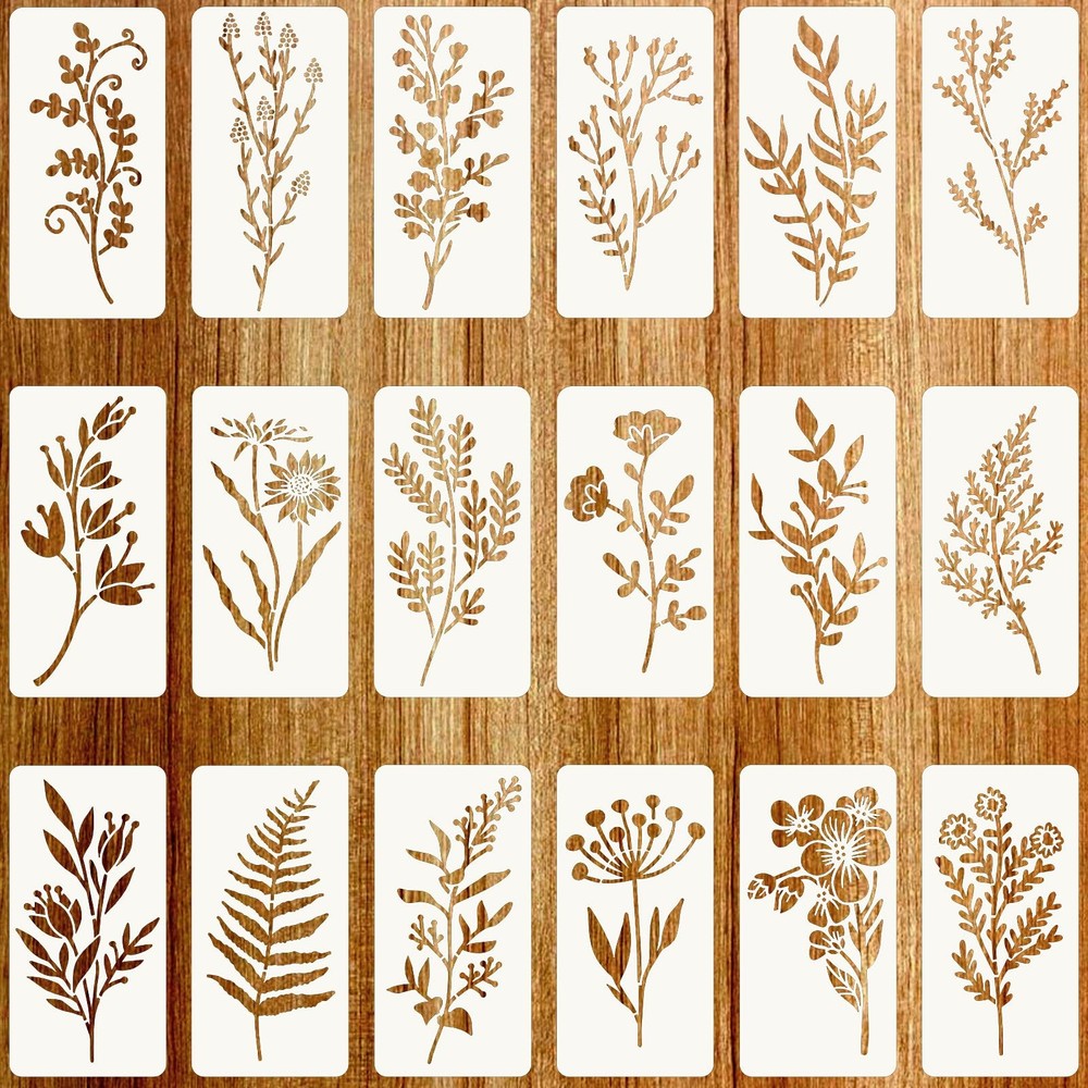 Stencils for Painting on Wood, Reusable 20cm x 15cm (7.87inch x 5.91inch)