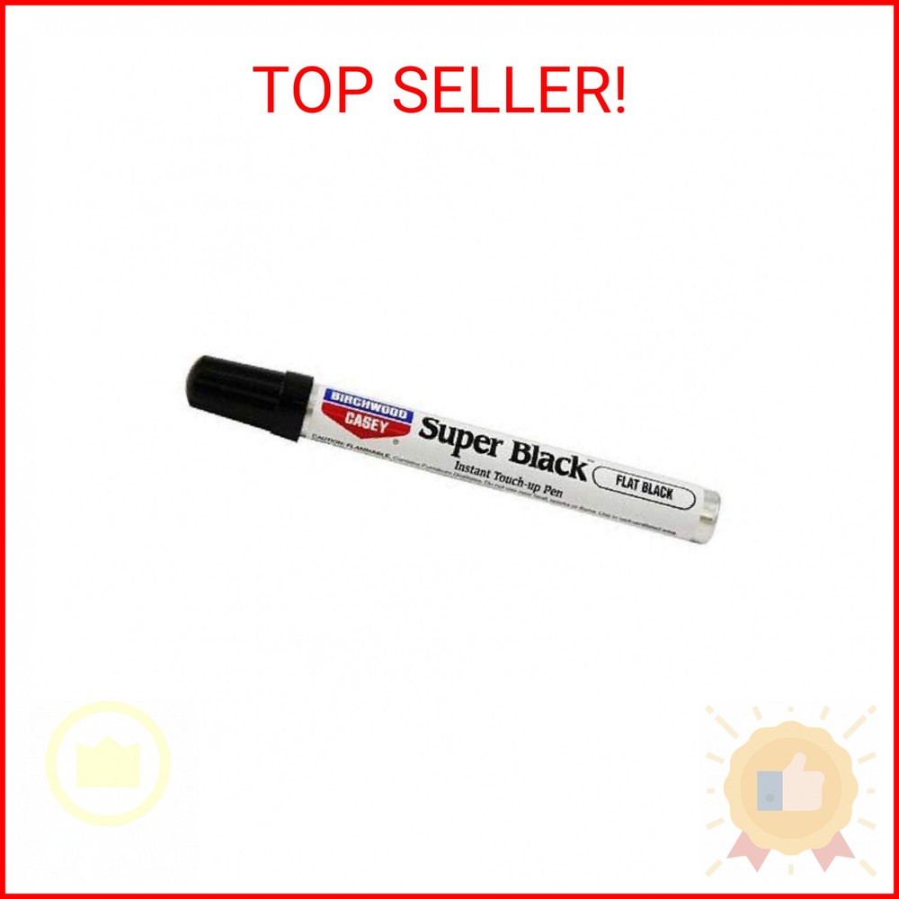 Birchwood Casey Long-Lasting Fast-Drying Super Black Touch-Up Pen for Deep Scrat