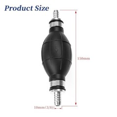 Fuel Pump Fuel Line Hand Primer Bulb 10mm 3/8‘’ inch Rubber fit for