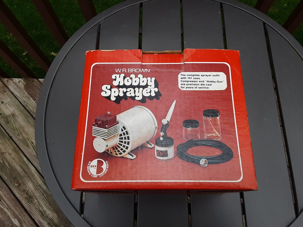 Hobby Sprayer Kit w/ WR Brown PC201 Compressor … USA
