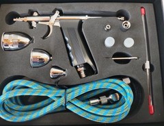 Airbrush System Set with Multiple Cups and Hose