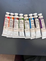 Lot of 8 ANTIQUE Winsor & Newton Oil Paint, Artists Grade, Assorted