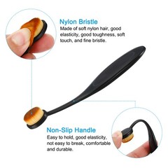 5Pcs Blending Brushes for Crafts, 5# Ink Blending Brushes Black (Brown Hair)