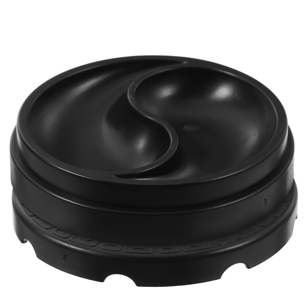 Practical Calligraphy Inkstone Tai Ji Shape Inkslab Round Inkstone with Lid