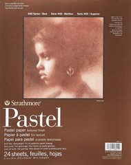 Strathmore 400 Series Pastel Pad, Assorted Colors, 11×14 Glue Bound, 24 Sheets