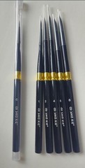 Set of 6 Fine Art Synthetic Round Travel Brushes #0 #1 #2 #3 #4 #6 #8.