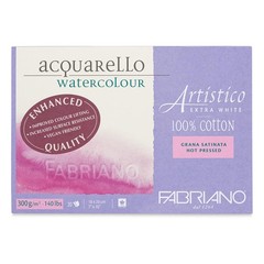 Fabriano Artistico Watercolor Block 7 x 10 Inch Extra White Art Painting Paper