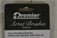 2 Pack Premier Artist Brushes Finest Red Sable Round Brushes #1 #3 #5 6 Total