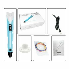 3D Printing Pen Kit 3D Drawing Pen with Led Display 12 Color Filament for Kids