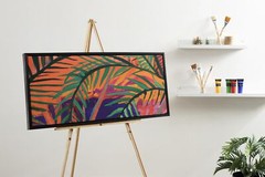 Kate and Laurel Sylvie Blank Canvas Wall Art, 18×40 Black, Modern, Framed for…