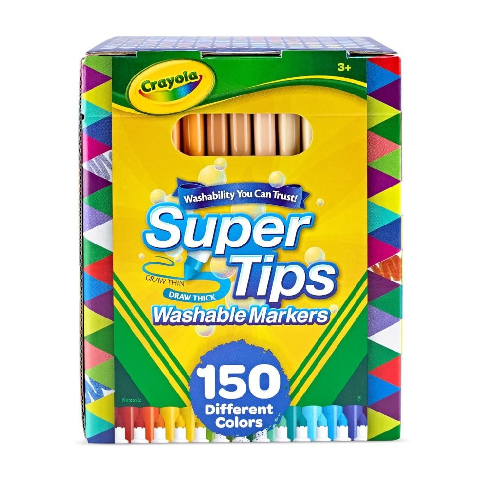 Crayola Super Tips Marker Set (150ct), Teacher Classroom Must Haves, Homeschool