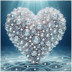 Love Special Shape Diamond Art Painting Kits for Adults 12×12 Inch