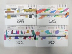 Copic Acrea Lot of 4 (6 Pack) 24 Markers Vivid – Essentials – Deep – Light NEW