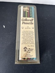 Vintage Walnut Hollow Oil Color Pencils 12 Color Set No. 9912