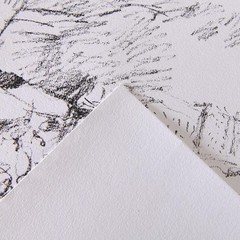 30 Sheets 1557 180gsm A4 White Drawing Paper Pad Light Grain Glued Short Side