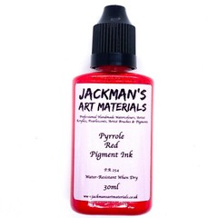 Pyrrole Red Drawing Ink (Water Resistant) 30ml – Jackman’s Art Materials