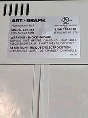 Light Tracer Artograph Model 225-365 10″x12″ Artistic Light Box Crafts Quilting