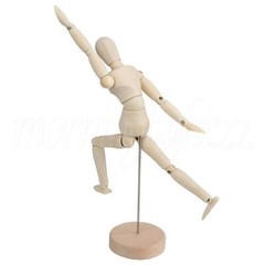 2pcs 20cm Wooden Human Mannequin 8inchs