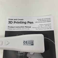 Smart Gear 3D Printing Pen Kit w/ Filament, White