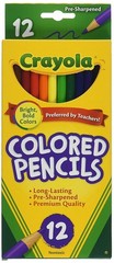 Crayola Colored Pencils Assorted Colors 12-Count Pack of 3 Colored Pencil Set