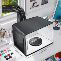 Airbrush Spray Booth with Dual Exhaust Fans,Portable Airbrush Paint Booth for Ai