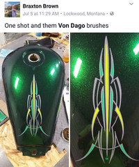 #0000 PREMIUM Pro Series Pinstriping Sword Brush by Von Dago – Now Publicly Sold